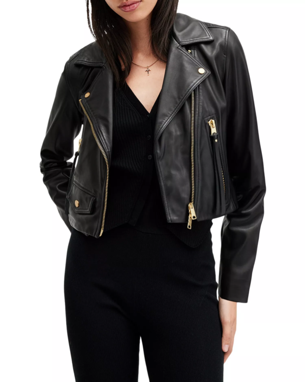 AllSaints Women's Elora Leather Biker Jacket