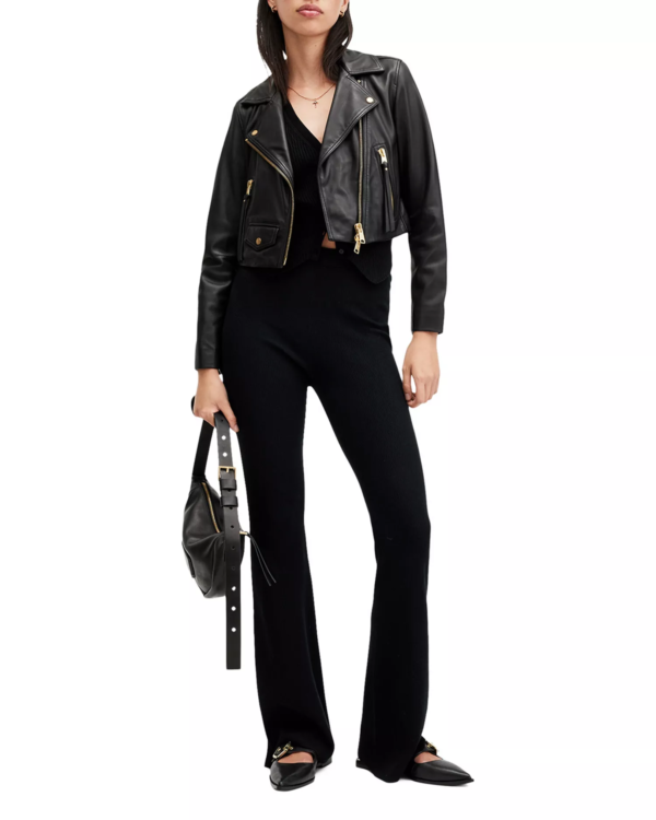 AllSaints Women's Elora Leather Biker Jacket - Image 3