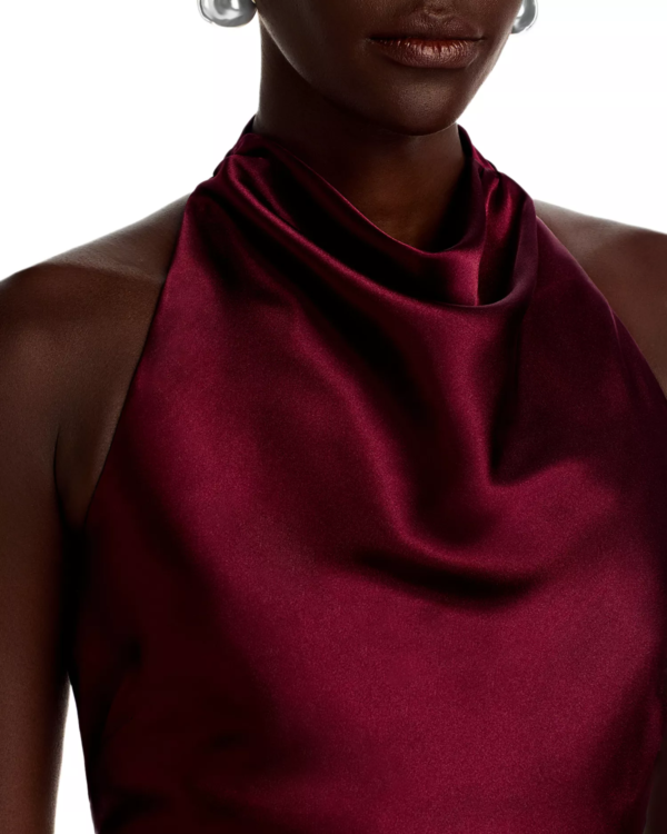 Aqua Women's Draped Halter Gown - Image 2