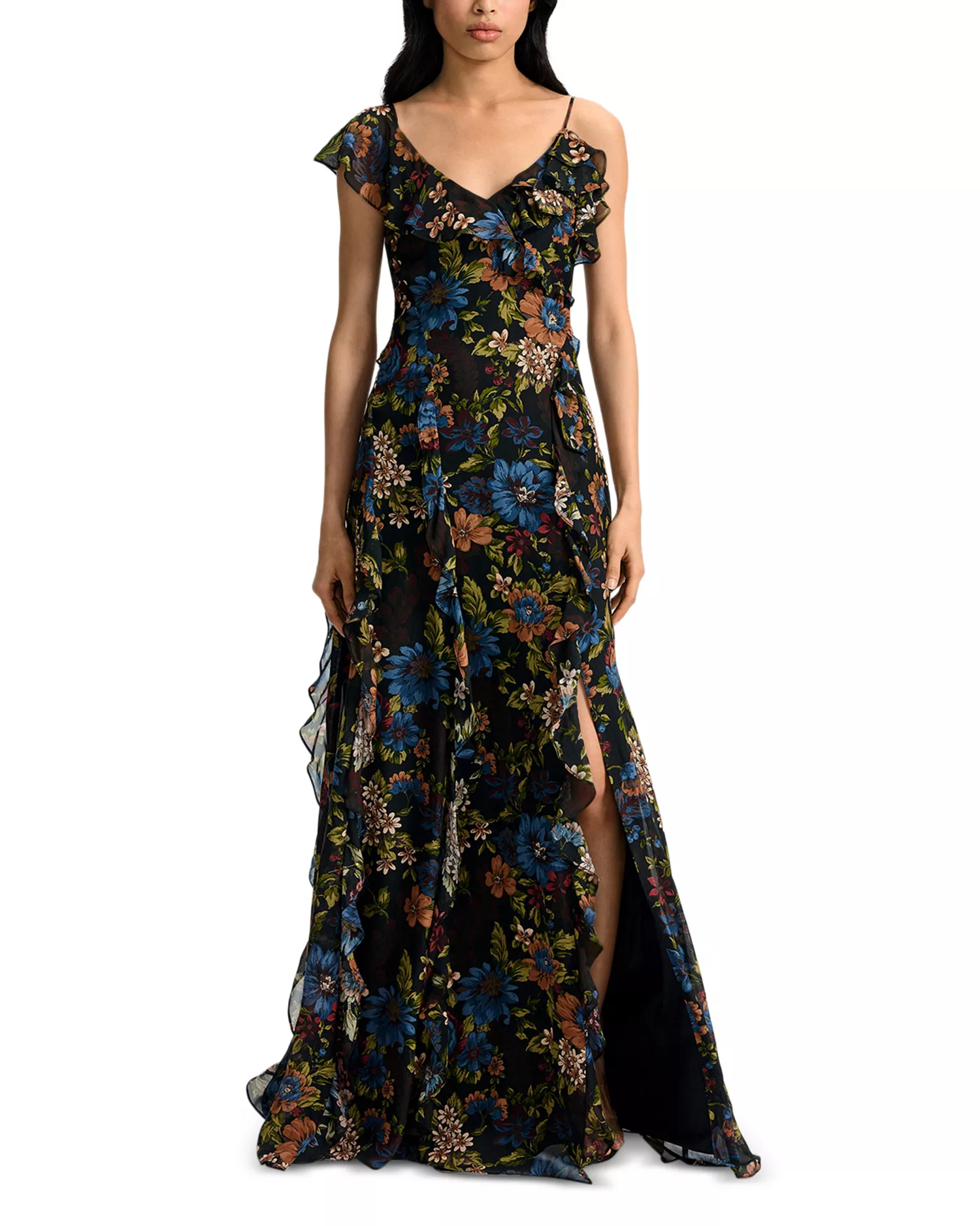 15126044_fpx Veronica Beard Women's Madeline Silk Maxi Dress - Image 1