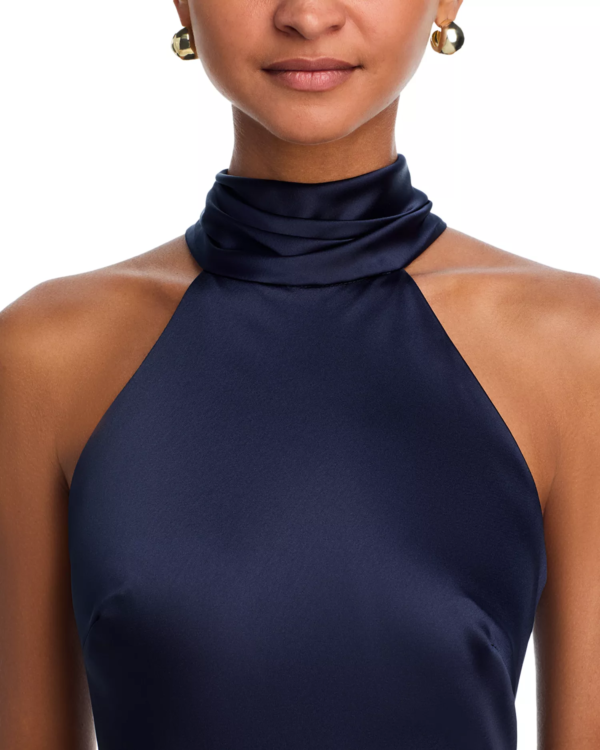 Aqua Women's Sleeveless Satin Gown - Image 2