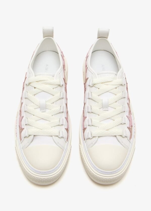AMIRI White & Pink Stars Court Low Sneakers - Image 2