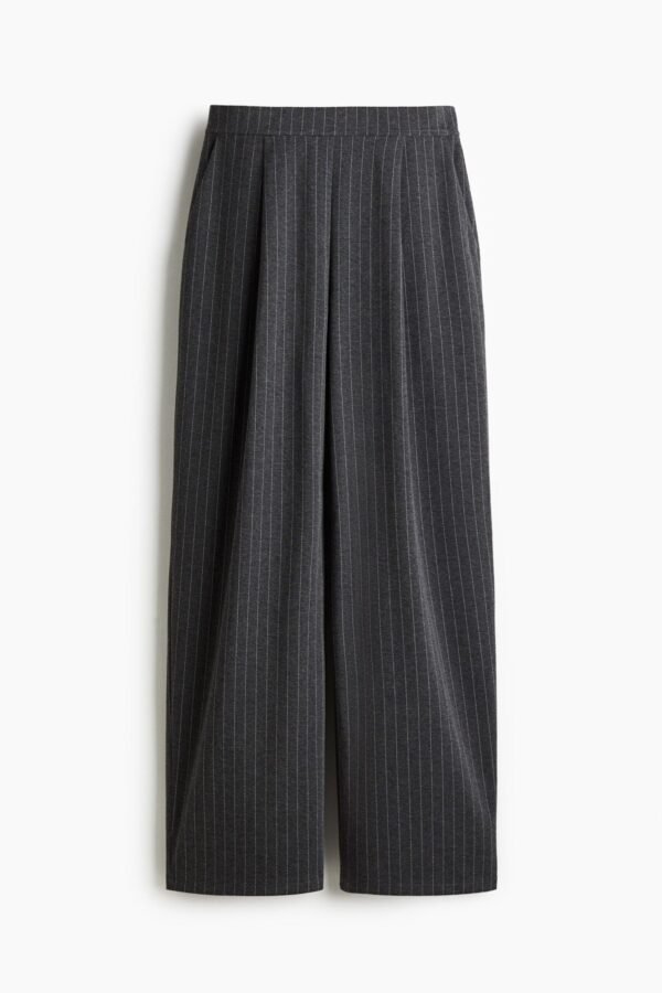 Damen h&m Weite elegante Hose Graumeliert - Image 3