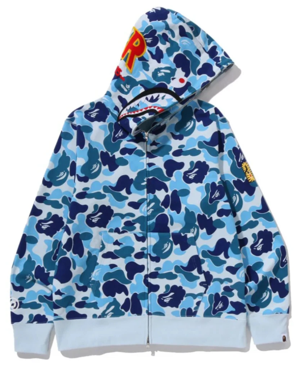 ABC CAMO 2ND SHARK FULL ZIP HOODIE MENS 1M30-115-008 - Image 3