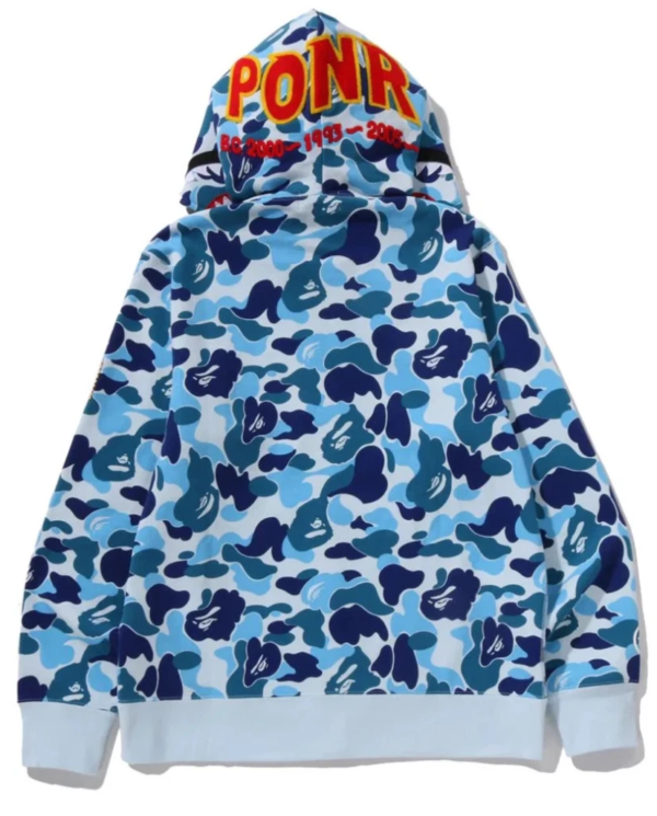 ABC CAMO 2ND SHARK FULL ZIP HOODIE MENS 1M30-115-008 - Image 2