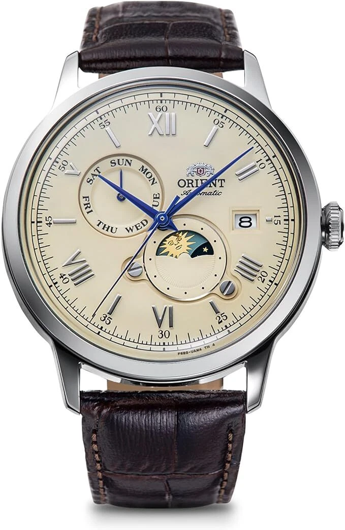 s-l1600 Men's Orient Bambino Sun & Moon Automatic Watch - Image 1
