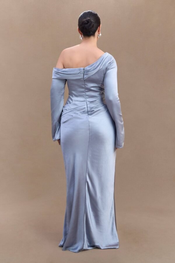 meshki Iris Long Sleeve Satin Maxi Dress - Image 2