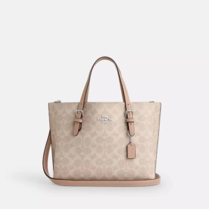 Coach Outlet Mollie Tote Bag 25 In Signature Canvas Women's cv965 - Image 3