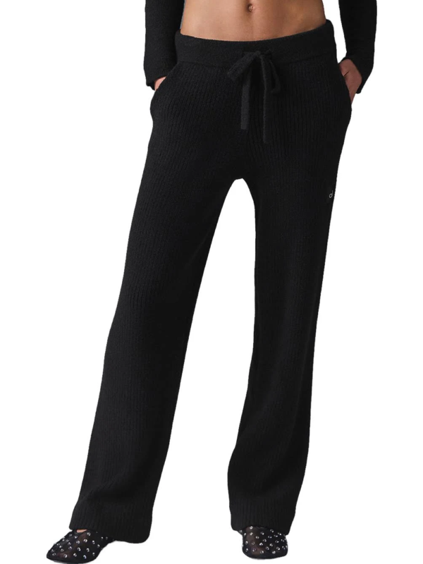 Alo Snuggle Up Sweater High-waist Wide Leg Pants Top - Image 3