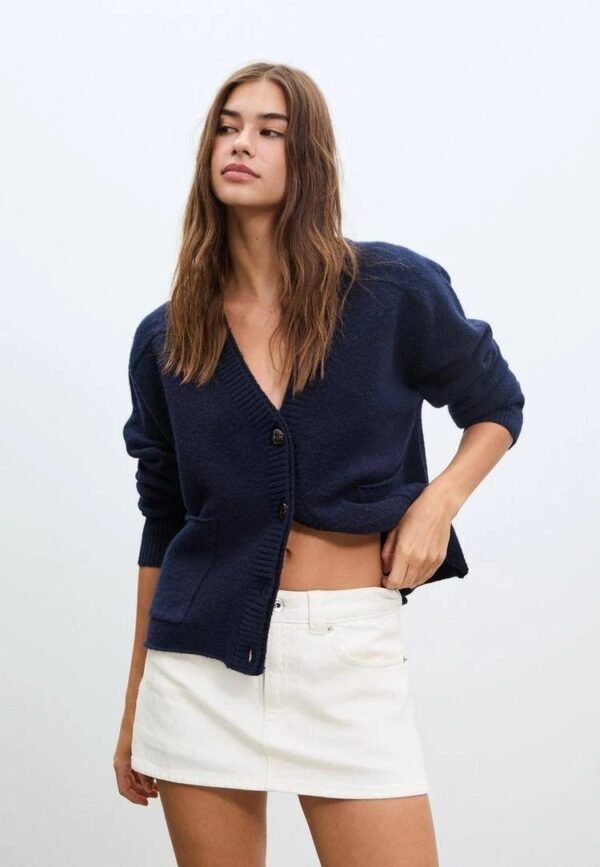 Frau Stradivarius D62 Denim-Culotte Denim-Washed-Look - Image 7